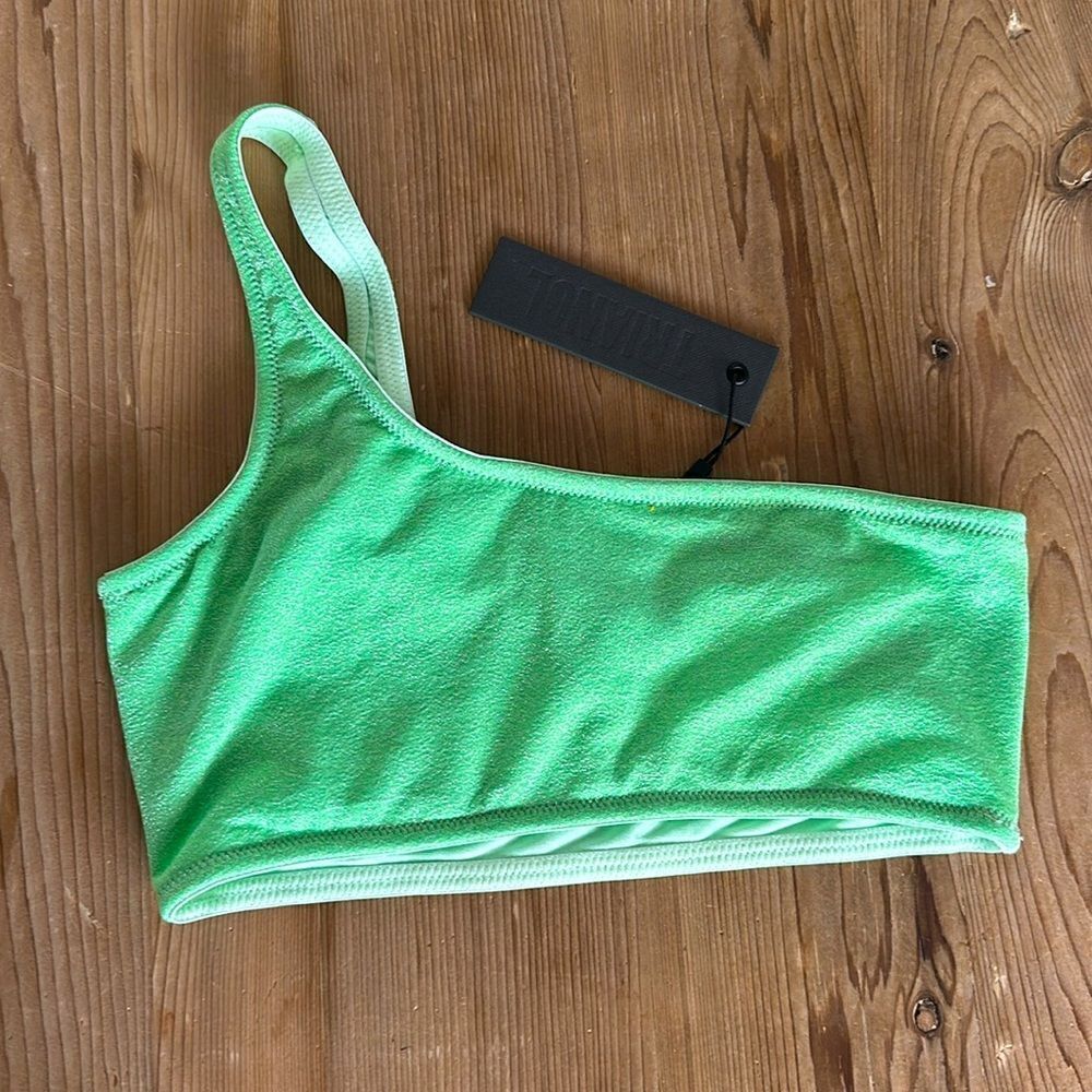 TRIANGL TOP ONLY MELROSE LIME SPARKLE NO BAG 💚 NEW WITH TAGS